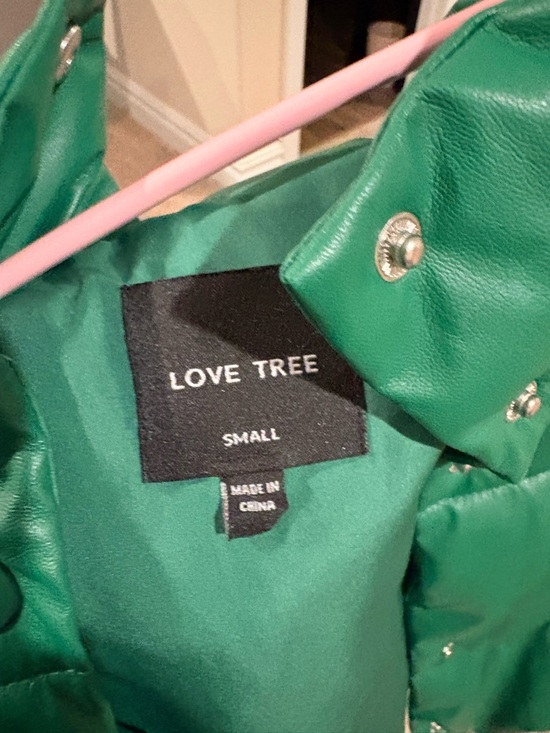 Love Tree Emerald Green Puffer Vest